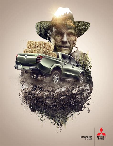 Mitsubishi Print Advert By La Oveja Negra Farming Ads Of The World