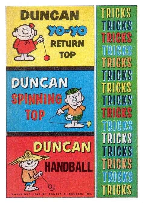 and everything else too: Duncan Yo-Yo Tricks '62