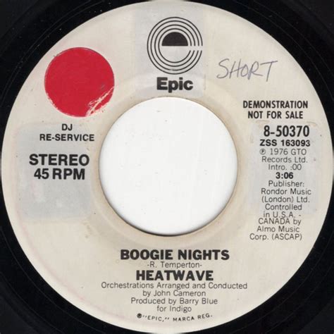 Heatwave Boogie Nights 1976 Vinyl Discogs