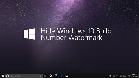 How To Remove Build Number Watermark In Windows Youtube