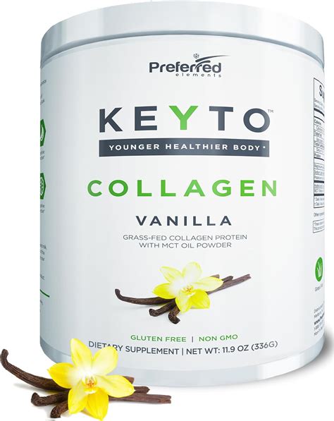 Proteína de colágeno Keto en polvo con aceite MCT péptidos de colágeno