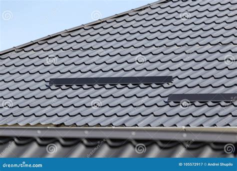 Metal Roofing Roof As Background Stock Image - Image of roof ...