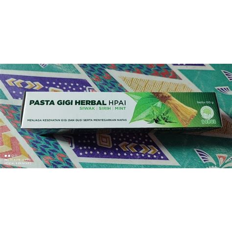 Jual Pasta Gigi Herbal Siwak Sirih Mint Shopee Indonesia