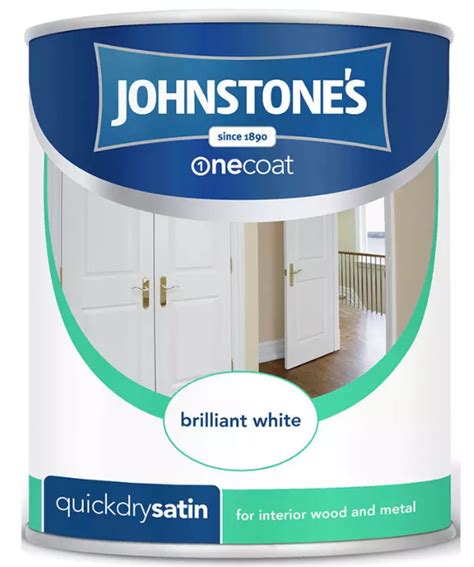 Johnstones One Coat Quick Dry Satin Brilliant White Orion Paints