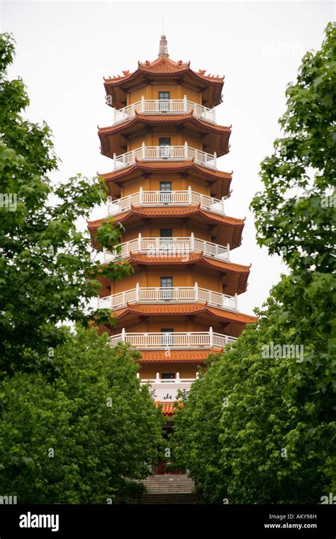 Eight Storey Pagoda With Shrine To Bodhisattva Ksitigarbha In Grounds