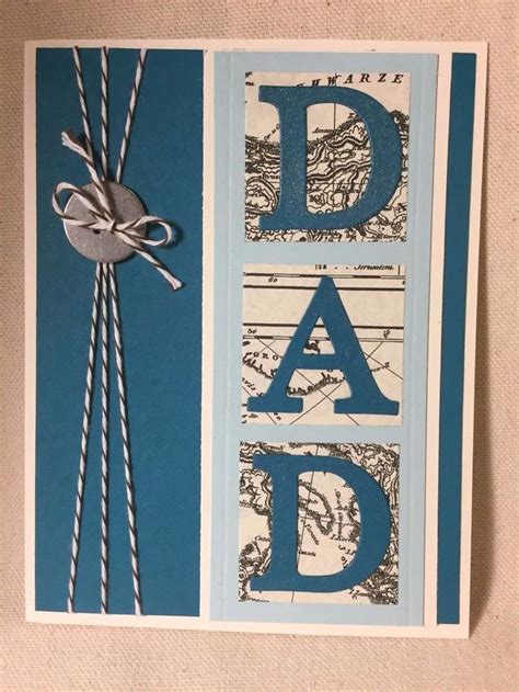 Stampin Up Handmade Father S Day Card Fathers Day Cards Handmade