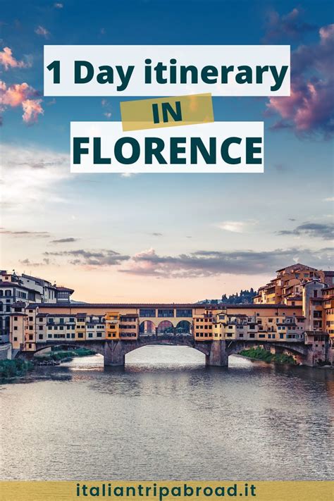 Florence One Day Itinerary Map Best Way To Skip The Line One Day