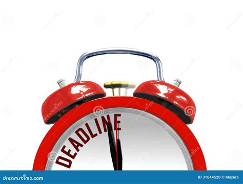 Alarm Clock With Deadline Stock Illustration Illustration Of Circle 31844520