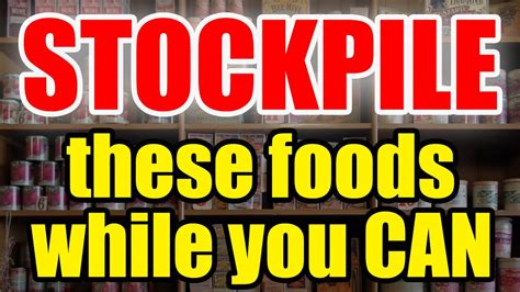 Top 10 Foods To STOCKPILE On A BUDGET PREP And SAVE YouTube