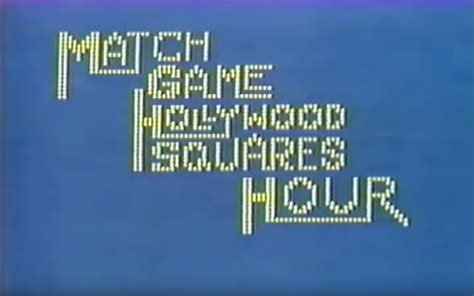 The Match Game-Hollywood Squares Hour (Series) - TV Tropes