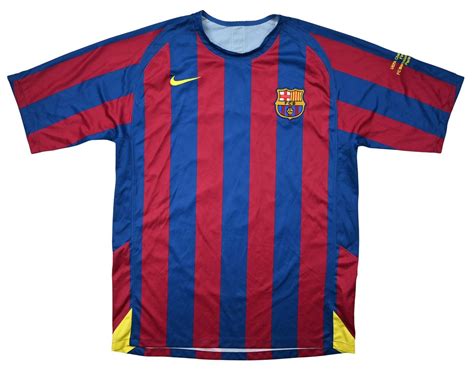 Fc Barcelona Champions League Final Ronaldinho Shirt L