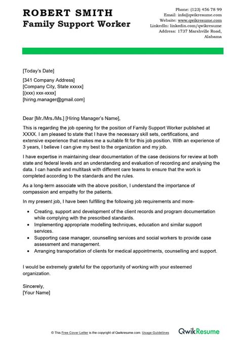 Disability Support Worker Cover Letter Examples Qwikresume Keski