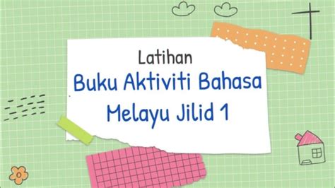 Rumah Kita Selamat Bahasa Melayu Tahun 1 Cikgu Mira Youtube