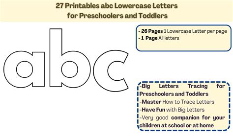 27 Printables Abc Lowercase Letters Graphic By Artdesign · Creative Fabrica