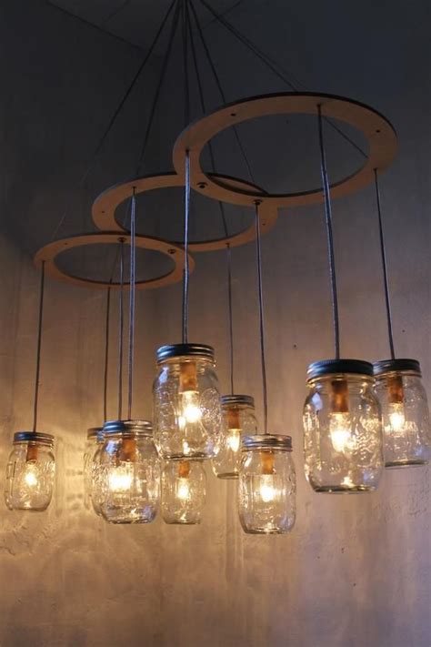 Mason Jar Pendants Mason Jar Chandelier Mason Jar Lighting