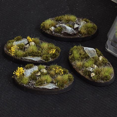 Battle Ready Bases Highland Oval 60mm X4 Miniature Bases