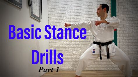 Karate Workout Basic Stance Drills Part 1 Youtube