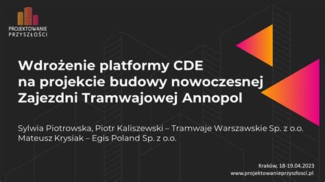 Wdro Enie Platformy Cde Na Projekcie Budowy Nowoczesnej Zajezdni