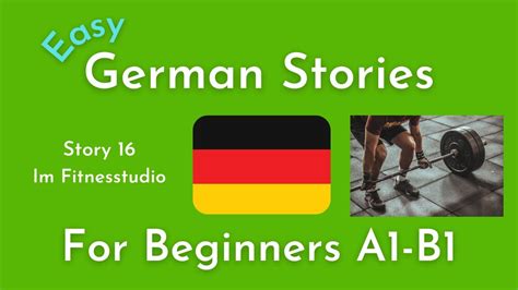 Slow German Stories For Beginners A1 B1 16 Im Fitnessstudio YouTube