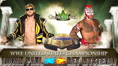 Logan Paul Vs Rey Mysterio United States Championship Match In Wwe