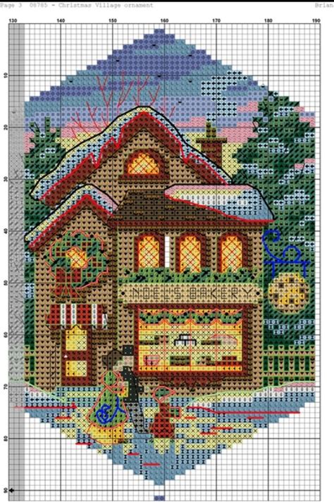 Pin By Billy Anne Crafts On Charts Cross Stitch House Cross Stitch