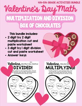 Valentine S Day Multiplication And Division By Feelin Fourth Tpt