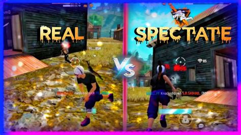 Real Vs Spectate Gameplay Free Fire Free Fire Vs Custom H B Ff