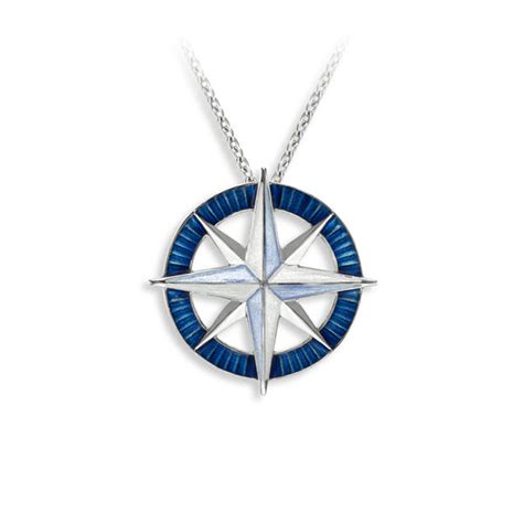 Compass Necklace Sterling Cedar Chest Sanibel