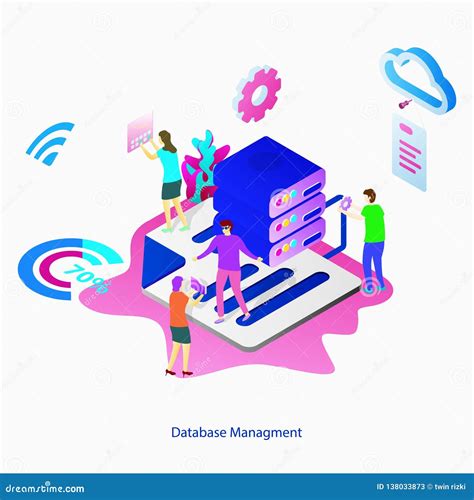 Illustration Database Management Stock Illustration Illustration Of