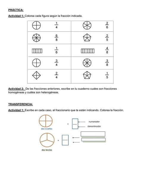 Fracciones T Rminos Homog Neas Y Heterog Neas Docx