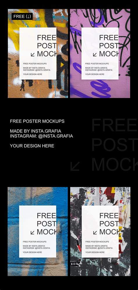 Free Poster Mockups On Behance