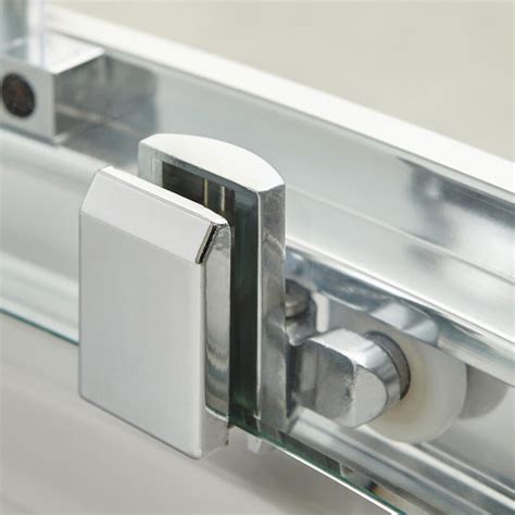 Nuie Pacific Offset Quadrant Shower Enclosure Polished Chrome Aqu