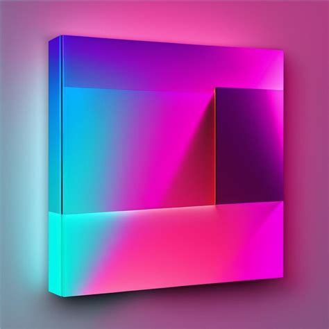 Premium Photo A Brightly Colored Abstract Painting Of A Square With A