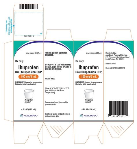 Ibuprofen Oral Suspension Package Insert