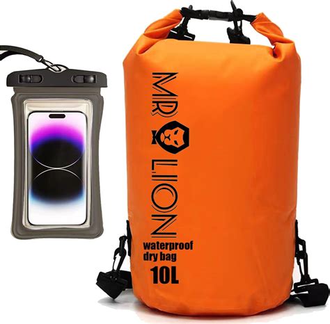 Mr Lion Waterproof Dry Bag Roll Top Waterproof Backpack Sack Keeps Gear Dry For