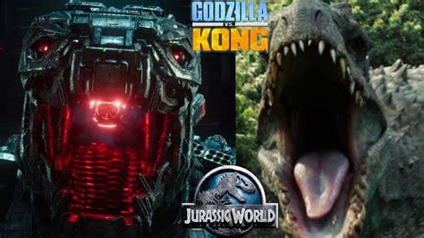 Godzilla Vs Kong And Jurassic World Are Very Similar End Battle Youtube