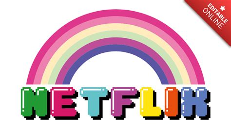 Netflix Logotipo Gumball Generador De Efectos De Texto