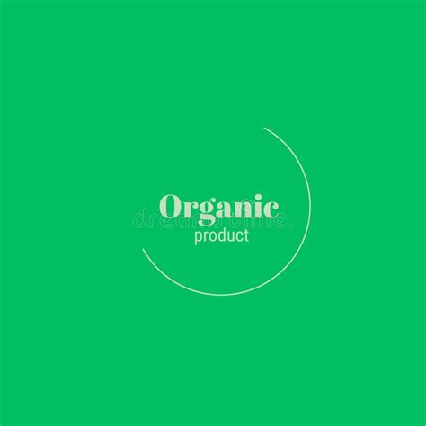 Organic Product Logo Stock Illustration Illustration Of Screenshot
