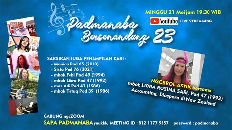 Padmanaba Bersenandung Youtube