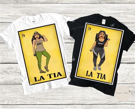 La Tia Loteria Funny Aunt T T Shirts Funny Aunt Gift Shirt Party