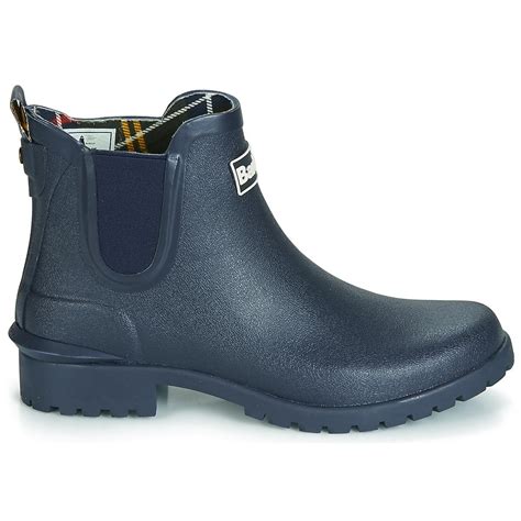 Barbour Wilton Womens Wellington Boots In Blue Lyst