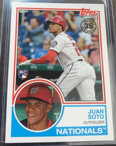 Juan Soto Topps Update Th Anniversary Insert Rc