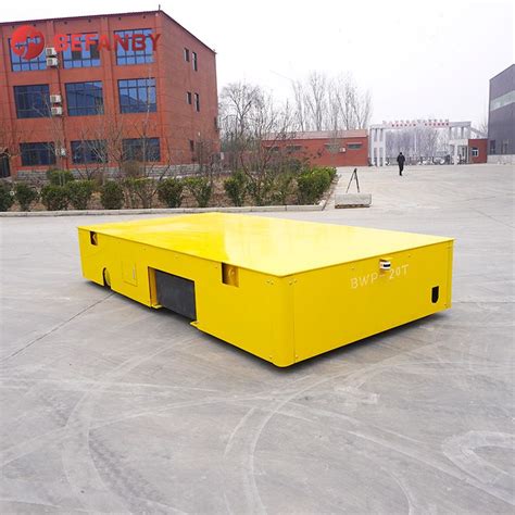 Ton Flatbed Production Line Pu Wheel Telecontrol Steerable Trackless