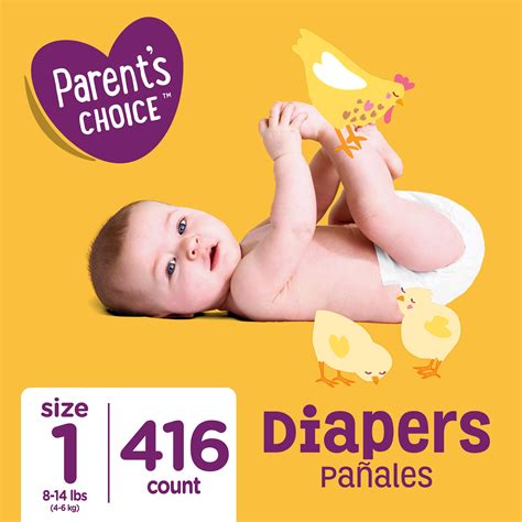 Parent S Choice Diapers Size 1 416 Diapers Mega Box Walmart