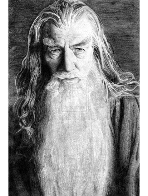 Good Gandalf Pencil Drawing By Lvlonesketches Deviantart