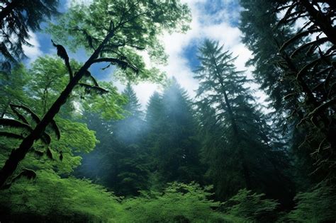 Premium Photo Sky Over Emerald Forest Canopy