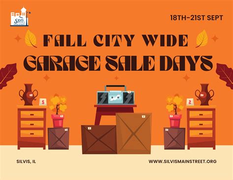 Fall City Wide Garage Sale Days | Silvis Main Street