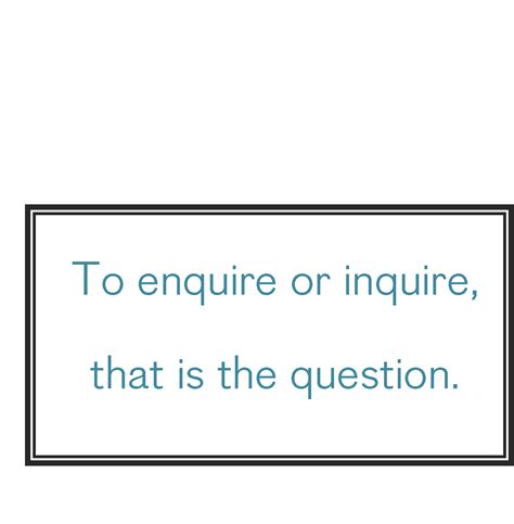 Inquiry Vs Enquiry Ingco International