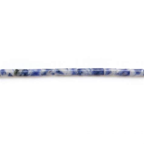 Aventurina Azul En Tubo 2x4mm X 40cm