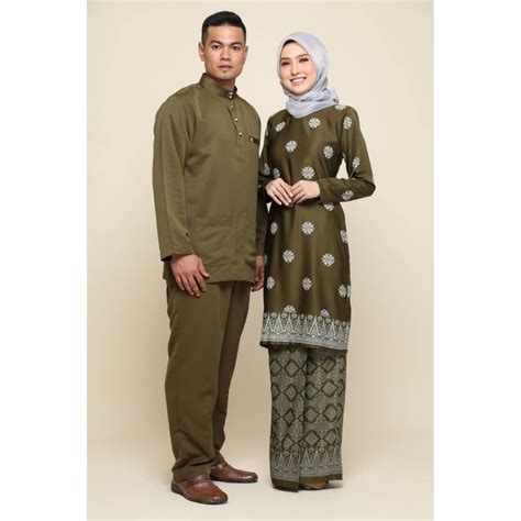 Baju Kahwin Warna Hijau Lumut Jawa - JaidynsrBerry